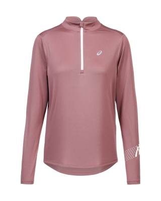 Dámske tričko ASICS Icon 1/2 Zip Ls Top