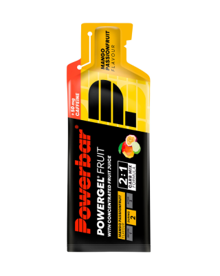 Gel POWERBAR PowerGel 41g Mango, maracuja, Guarana+kofein