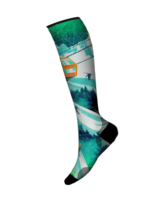 Lyžiarske podkolienky SMARTWOOL Ski Zero Cushion Ski Day Print