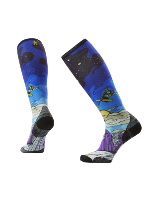 Lyžařské podkolenky SMARTWOOL Ski Zero Cushion Galactic Ski Print Otc