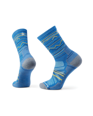 Ponožky SMARTWOOL HIKE LC Mountain Range Pattern Crew - laguna blue 